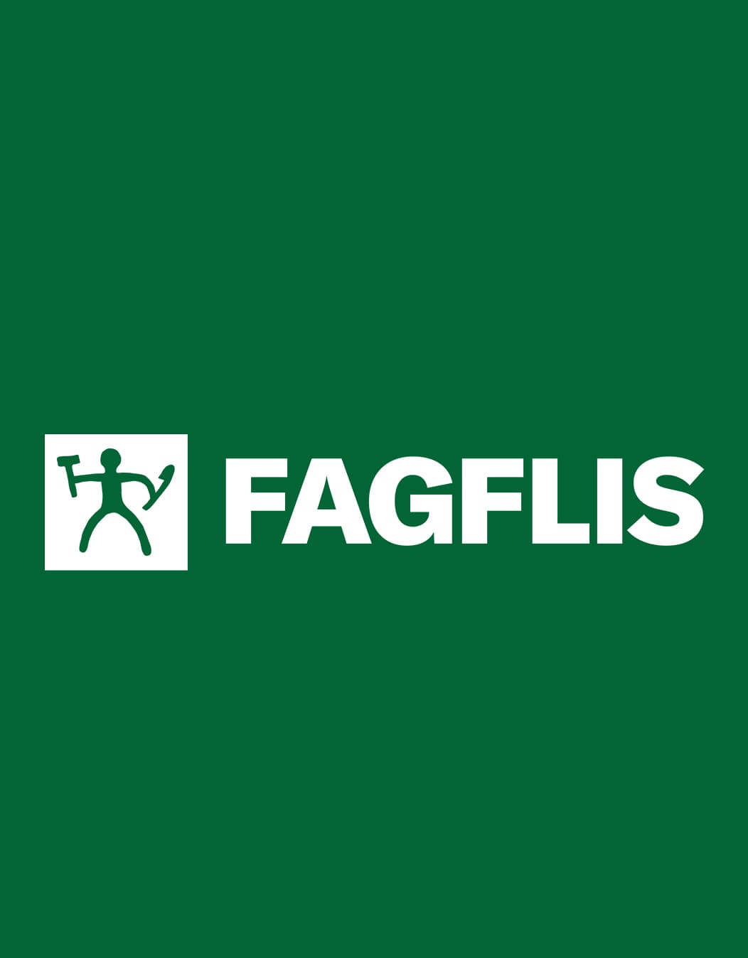 FagFlis logo på grønn bakgrunn
